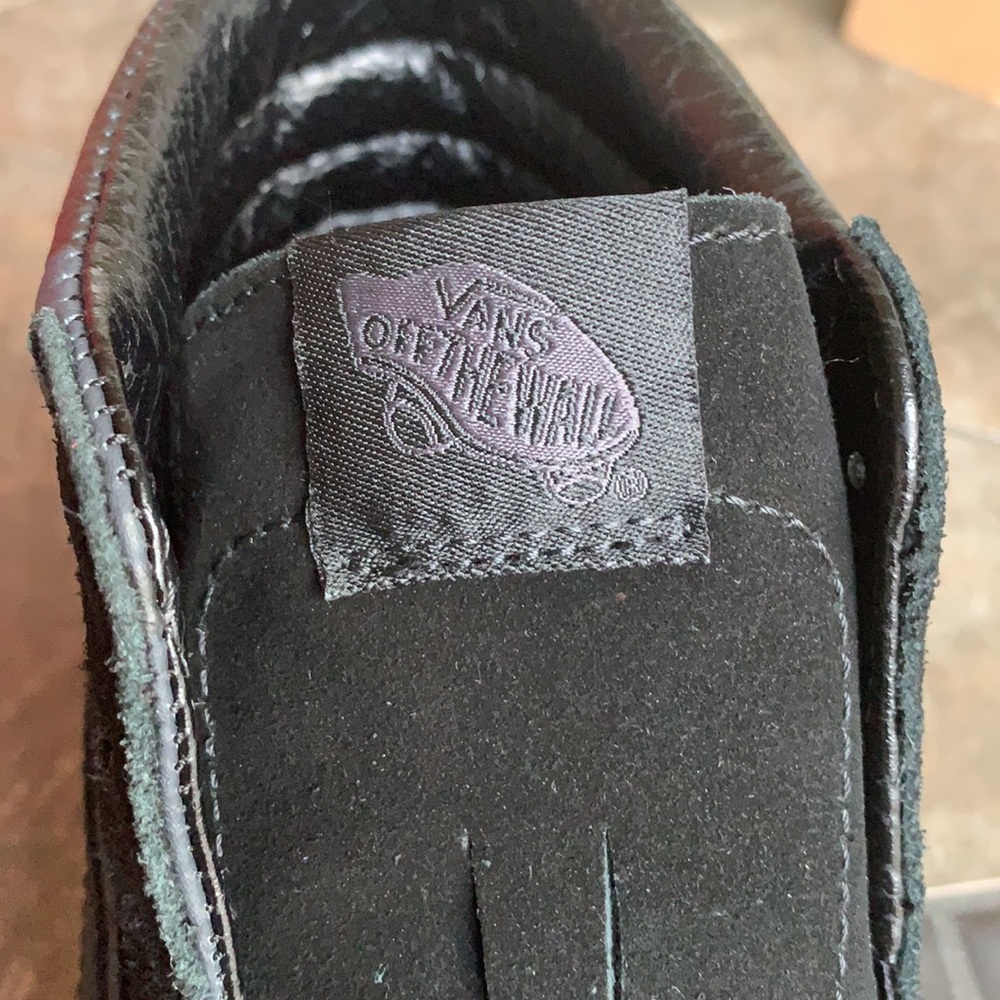 VANS SK8-Hi LEATHER/SUEDE CHECKERBOARD ASPHALT WMN - Picture 15 of 15